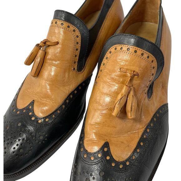 Volare By Carlo Leoni Leather Italian Loafers - Picture 6 of 9